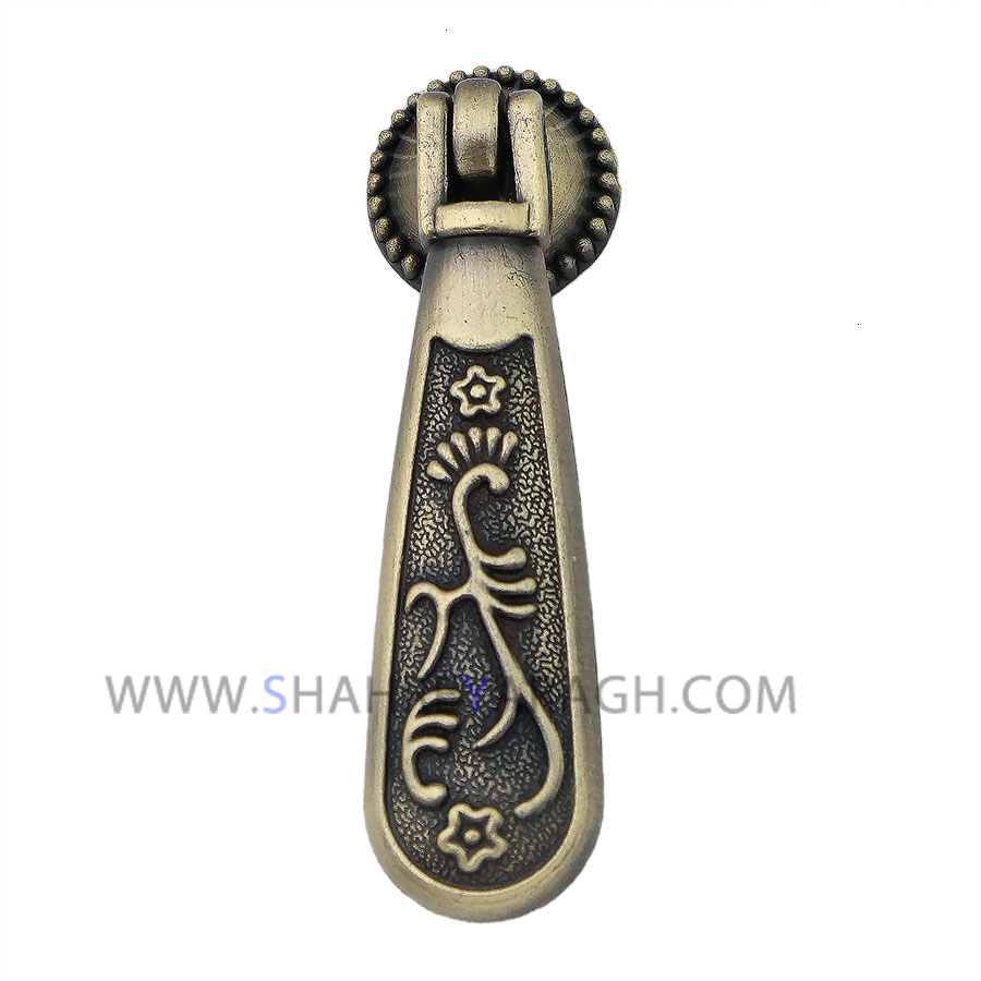 دستگیره آنتیک تک پیچ زیتونی 77 