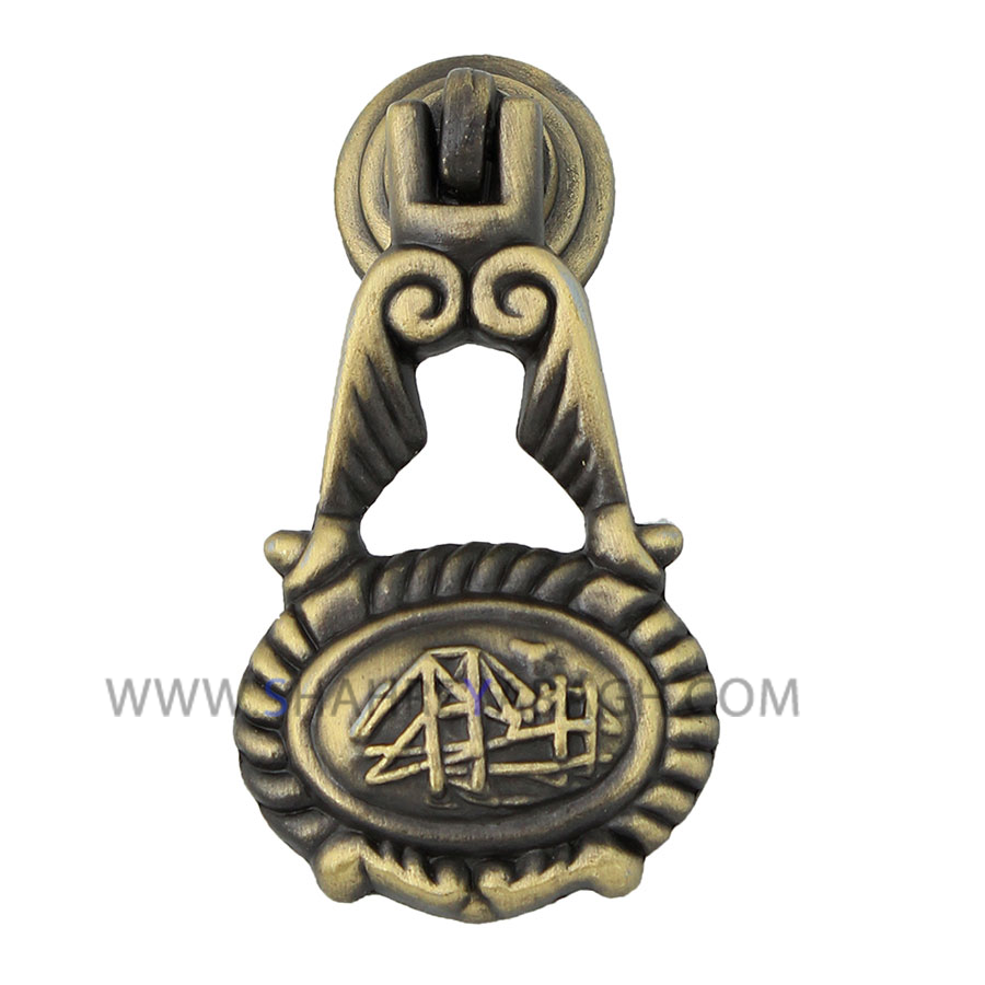دستگیره آنتیک تک پیچ زیتونی 110