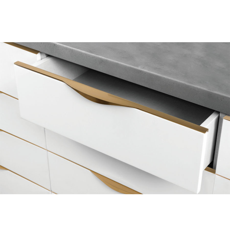 دستگیره کابینت تاپ ساید ویانا طلایی سایز 15 ملونی .