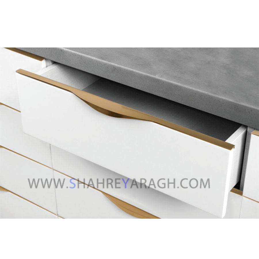 دستگیره کابینت تاپ ساید ویانا طلایی سایز  15 ملونی .