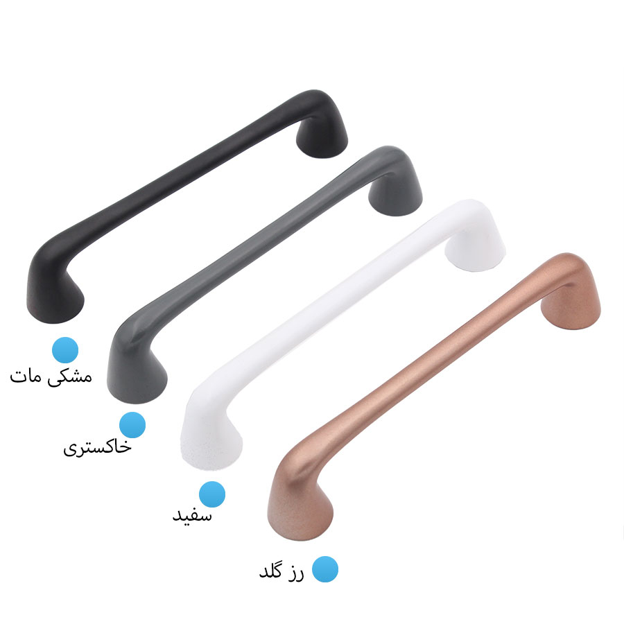 دستگیره کابینت خاکستری مدل استارت سایز 160زئوس
