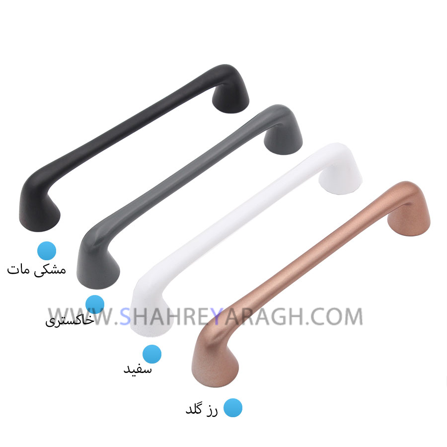 دستگیره کابینت خاکستری مدل استارت سایز 160زئوس 