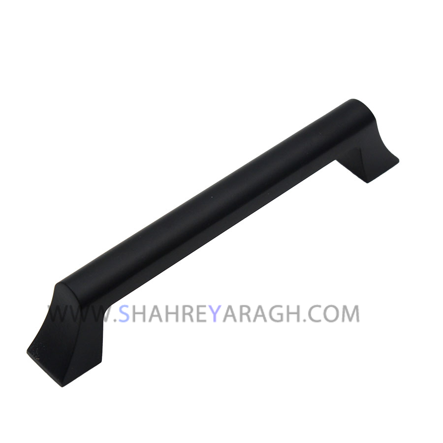 دستگیره کابینت مشکی  مدل ترانک سایز 128زئوس