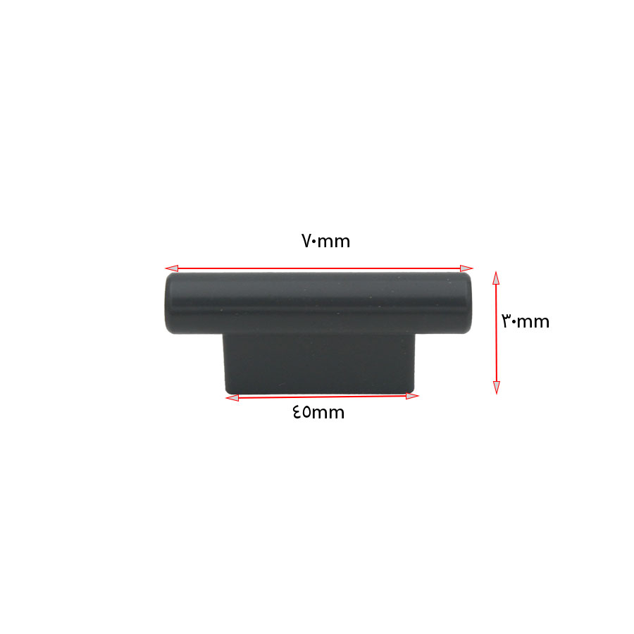 دستگیره کابینت مشکی مدل هارمونی سایز 32 زئوس