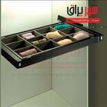 سینی مشبک ریلی جای کمربند وکراوات وزیورآلات ABS 90 مشکی