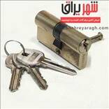 سیلندر قفل  6 سانت طلایی کلید ساده