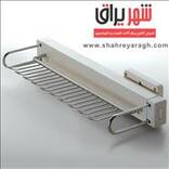جای کمربند وکراوات دیواری ریلی داخل کمد لباس ABS سفید