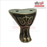 پایه آنتیک سربی دوچشمی زیتونی