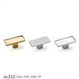 دستگیره کابینت تک پیچ طلایی براق 212 ملونی