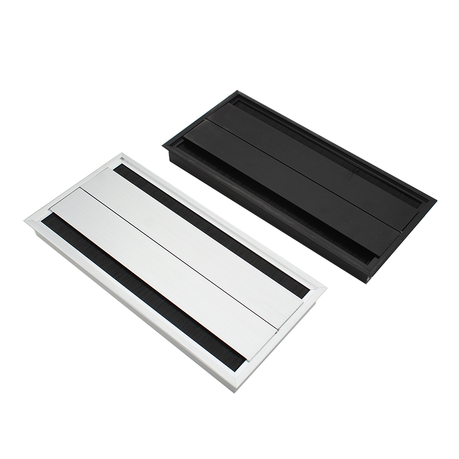 جاکابلی مستطیل آلومینیوم 2 طرفه بهمراه گردگیر مشکی (300*145) ملونی6022