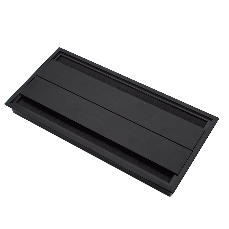 جاکابلی مستطیل آلومینیوم 2 طرفه بهمراه گردگیر مشکی (300*145) ملونی6022