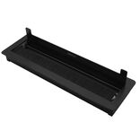 جاکابلی مستطیل آلومینیوم درب آرامبند و گردگیر مشکی ( 300*96 ) ملونی6020