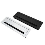 جاکابلی مستطیل آلومینیوم درب آرامبند و گردگیر مشکی ( 300*96 ) ملونی6020