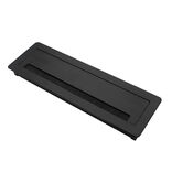 جاکابلی مستطیل آلومینیوم درب آرامبند و گردگیر مشکی ( 300*96 ) ملونی6020