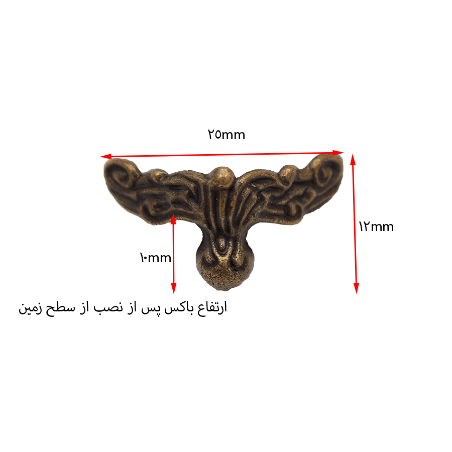 پایه آنتیک سربی ریز زیتونی