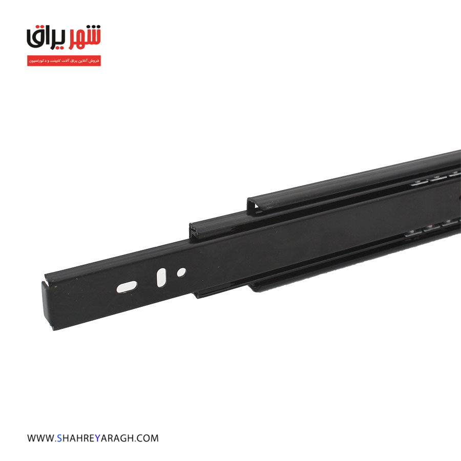 ریل کشو آرامبند 55 سه تیکه مشکی ملونی 5040