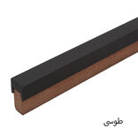 دستگیره کابینت مدل مگنولیا سایز 256 روکش طوسی با چوب روشن زکا