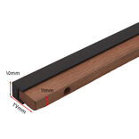 دستگیره کابینت مدل مگنولیا سایز 256 روکش طوسی با چوب روشن زکا