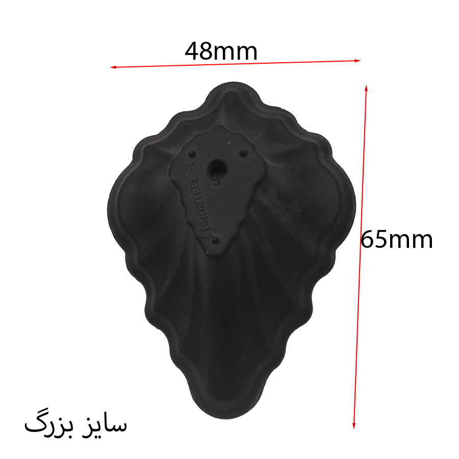 دستگیره کابینت C40 سایز بزرگ مشکی کریستالی