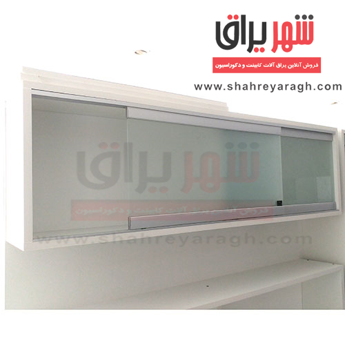 مکانیزم درب ریلی شیشه روکار2/40 بدون آرامبند 