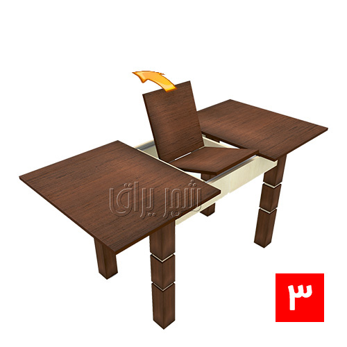 تبدیل میز 4 نفره به 6 نفره مپا