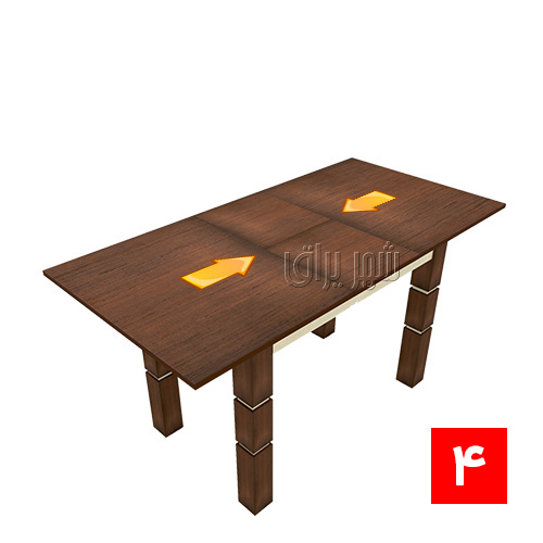 تبدیل میز 4 نفره به 6 نفره مپا
