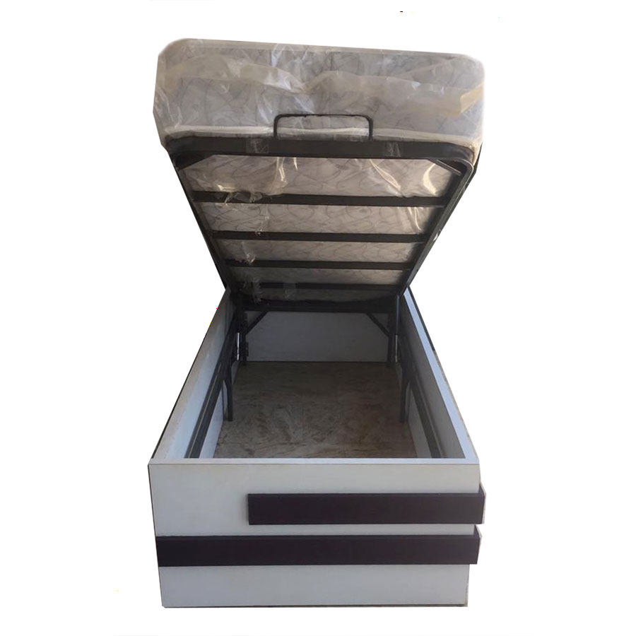 تخت کمجا باکسی 90-200 عمودی پایه دار