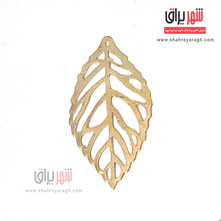 توری آنتیک تزیینی برگ کوچک طلایی