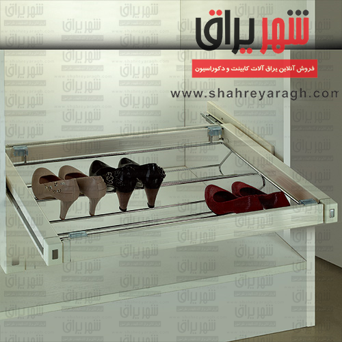 جا کفشی ریلی داخل کمد لباس ABS 60 سفید