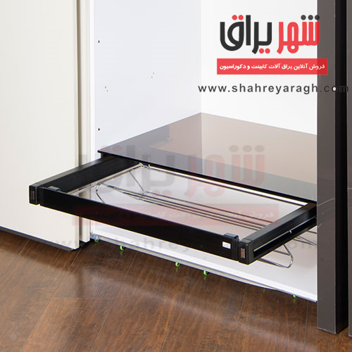 جا کفشی ریلی داخل کمد لباس ABS 90 مشکی 
