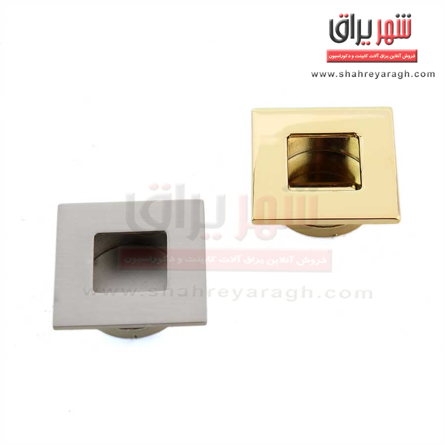 دستگیره کابینت توکار طلایی براق 188 ملونی