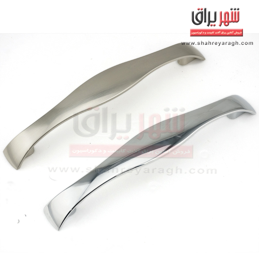 دستگیره کابینت 102 سایز 128 براق