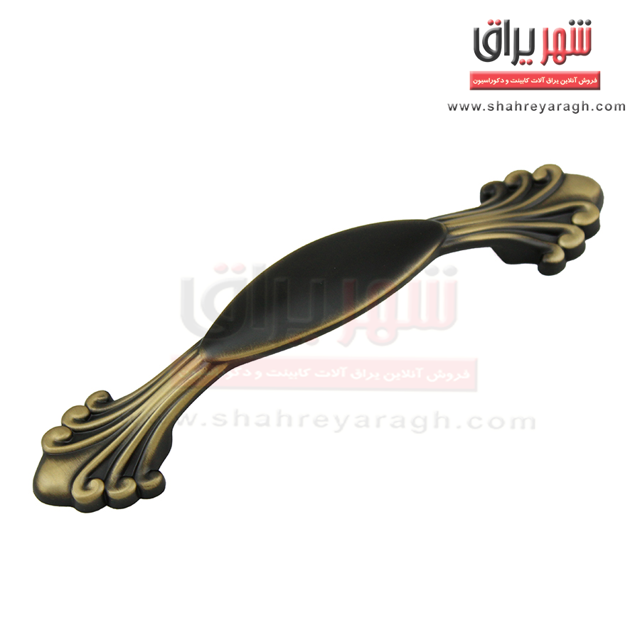 دستگیره کابینت ال 221 سایز 96 زیتونی / مشکی