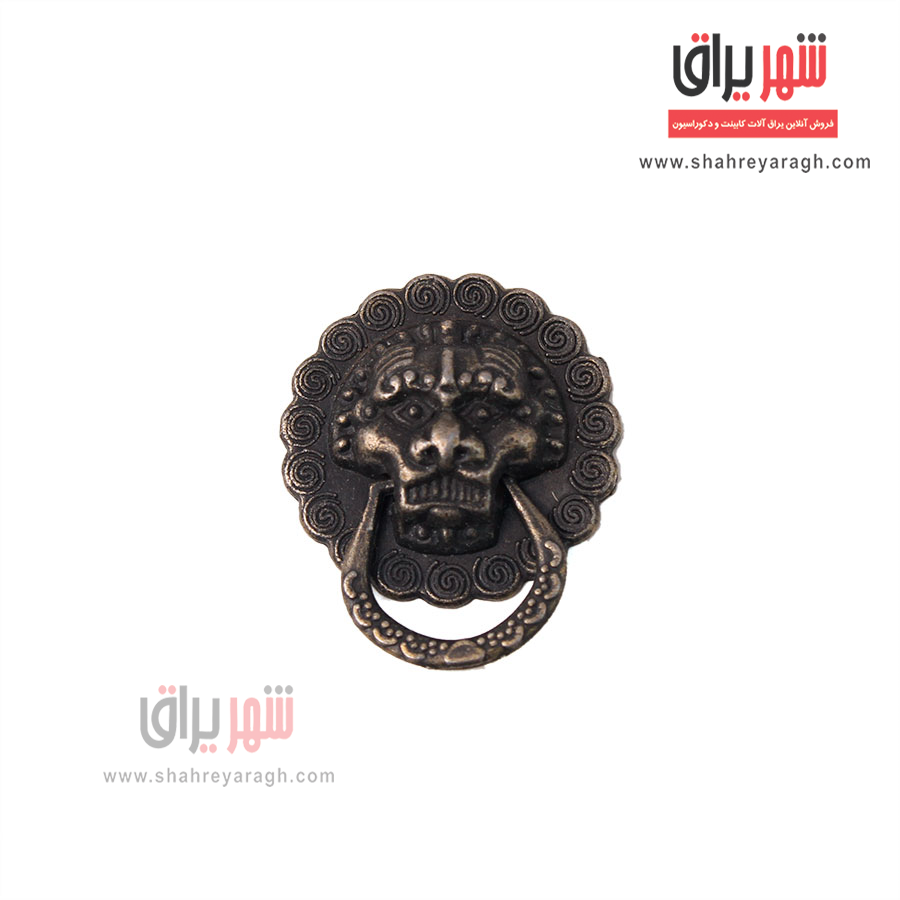 دستگیره آنتیک چسبی شیر کوچک