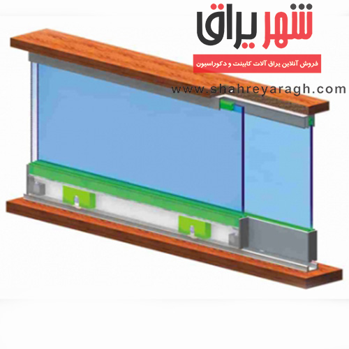 قرقره شیشه روکار مپا ( دو درب)