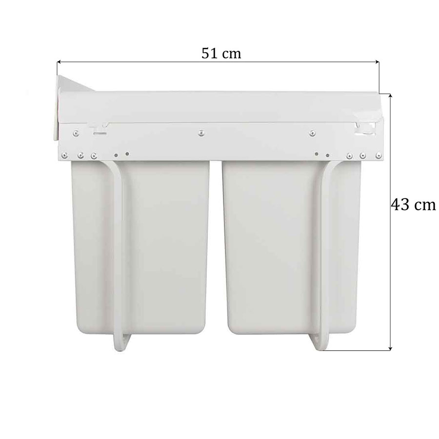 سطل کابینتی دو قلو 9128 ملونی یونیت 40