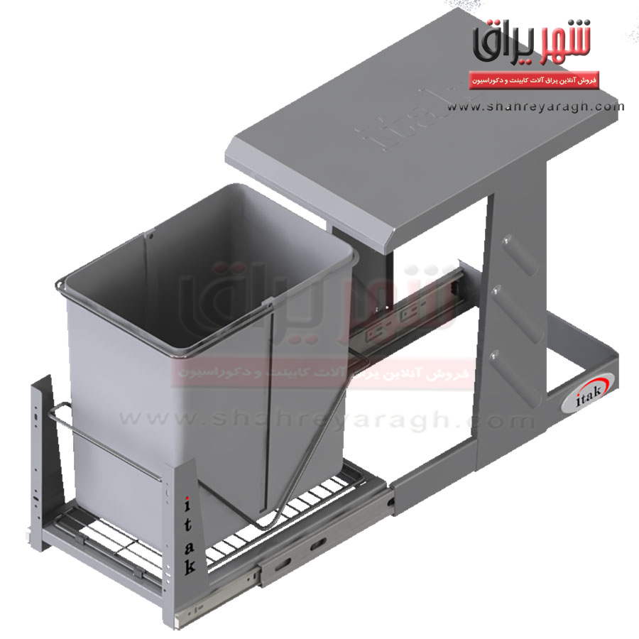 سطل زباله تک قلو بزرگ ای تک