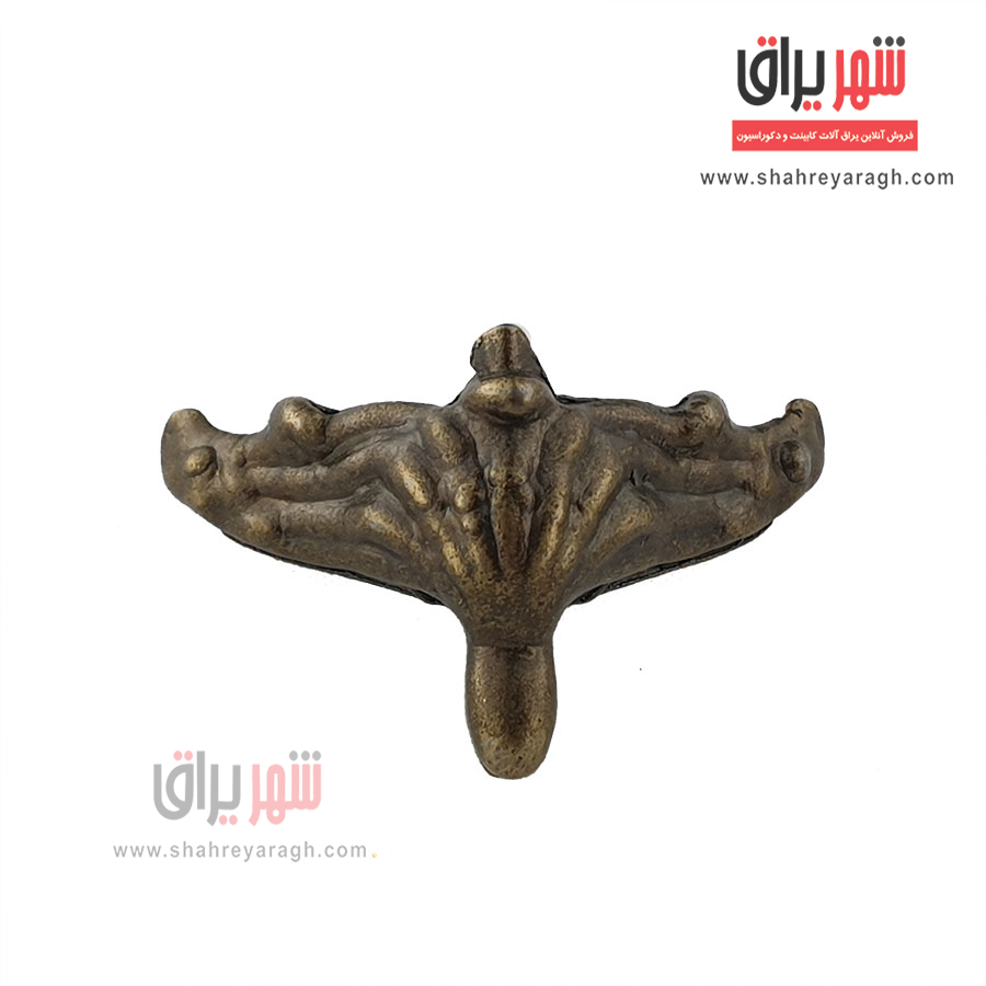 پایه آنتیک سربی عقاب زیتونی