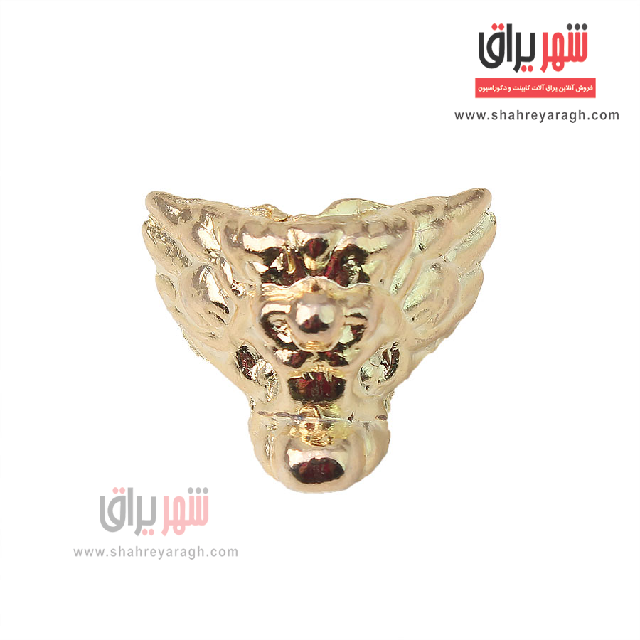 پایه آنتیک سربی شیر کوچک طلایی