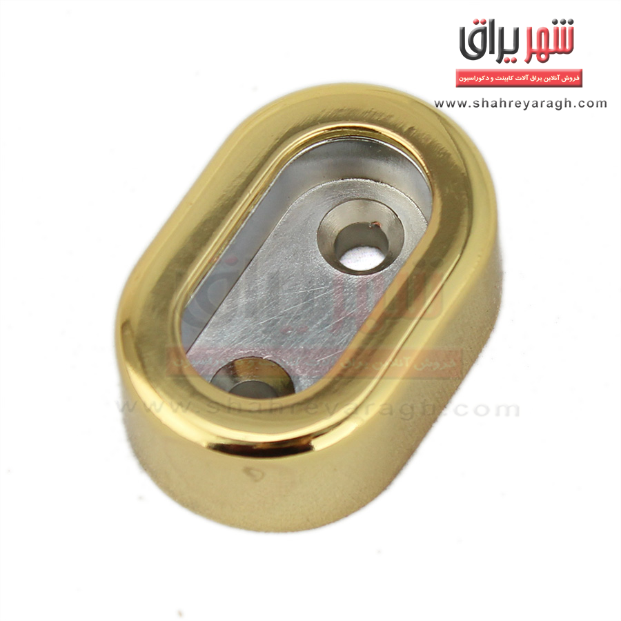 پایه لوله رگال لباس بیضی روکشدار طلایی ملانی( عددی )6014