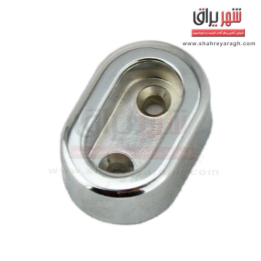 پایه لوله رگال لباس بیضی روکشدار نقره ای ملانی ( عددی )6014