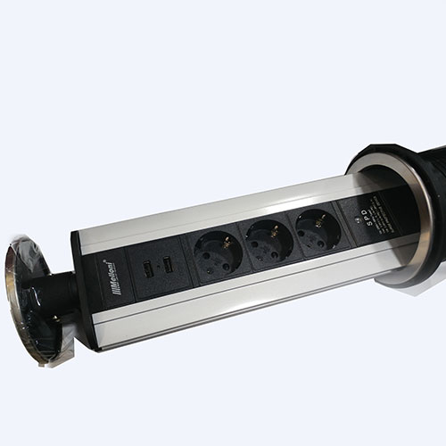 پریز توکار USB قطر 100 ملونی 10008