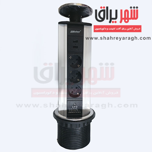 پریز توکار USB قطر 100 ملونی 10008