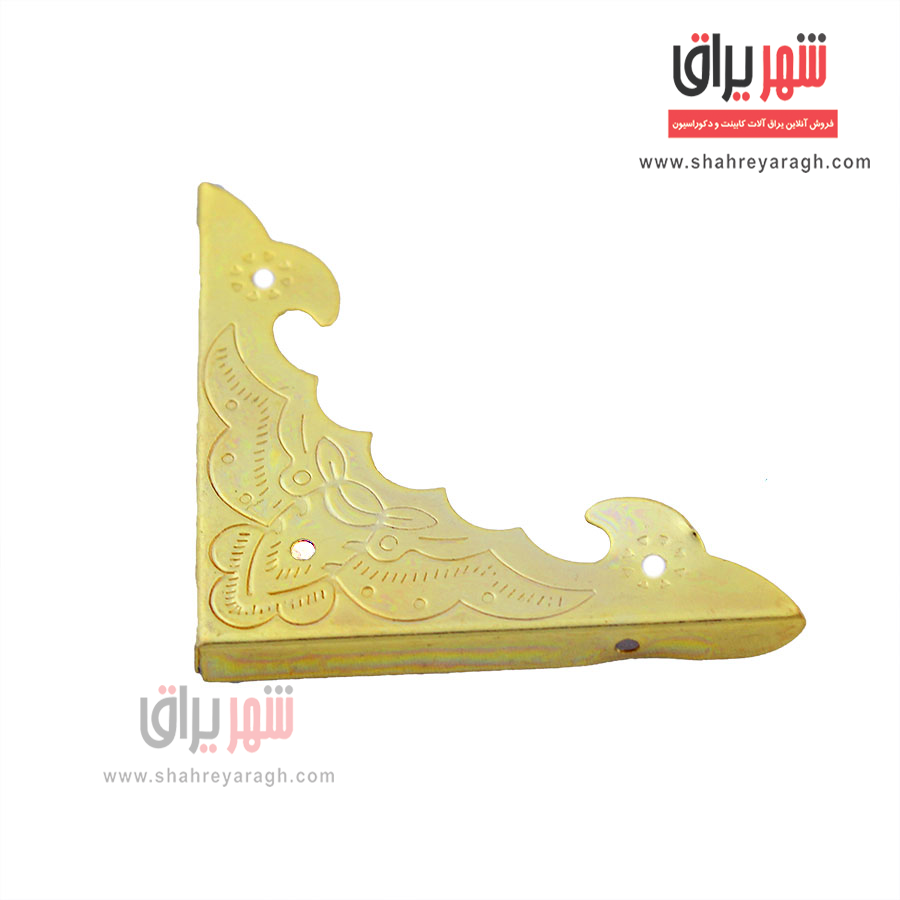 گوشه آنتیک لبه دار طلایی